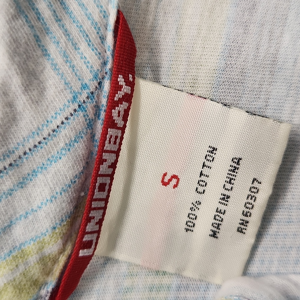 Unionbay Blue Yellow White Plaid Button Down Shirt small - Picture 2 of 15